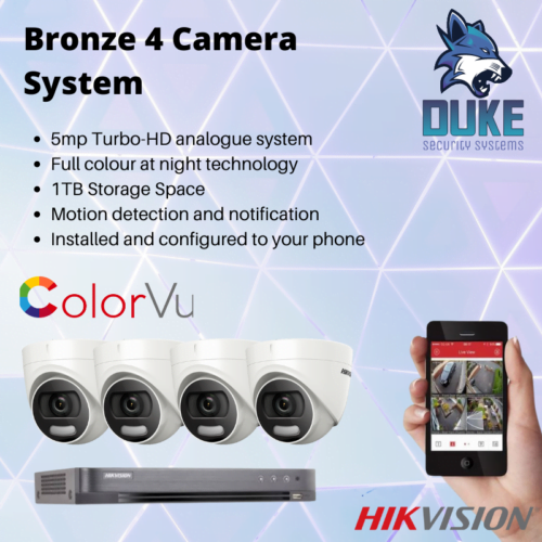 Hikvision Bronze 4 Camera System