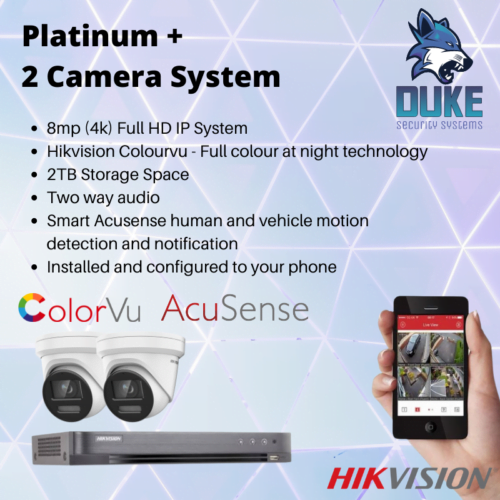 Hikvision Platinum + 2 Camera System