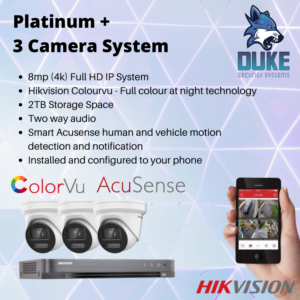 Hikvision Platinum + 3 Camera System