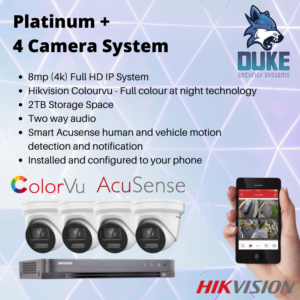 Hikvision Platinum + 4 Camera System