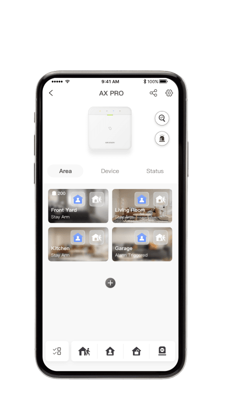 AX Pro Alarm on Hik-Connect App